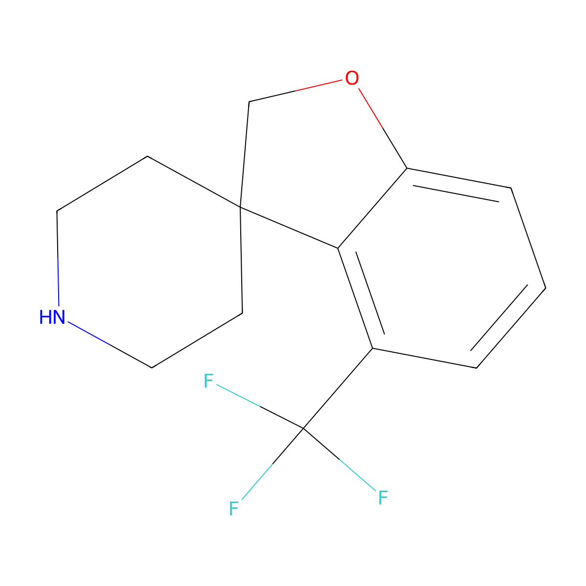 4-(Trifluoromethyl)-2H-spiro[1-benzofuran-3,4'-piperidine] molecular structure, CAS 2251053-75-3