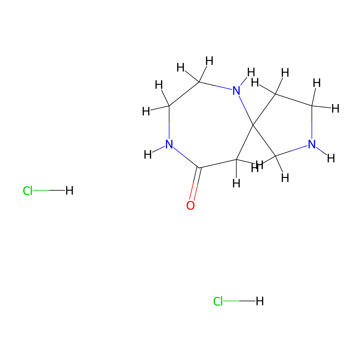 2,6,9-Triazaspiro[4.6]undecan-10-one dihydrochloride molecular structure, CAS 2251053-87-7