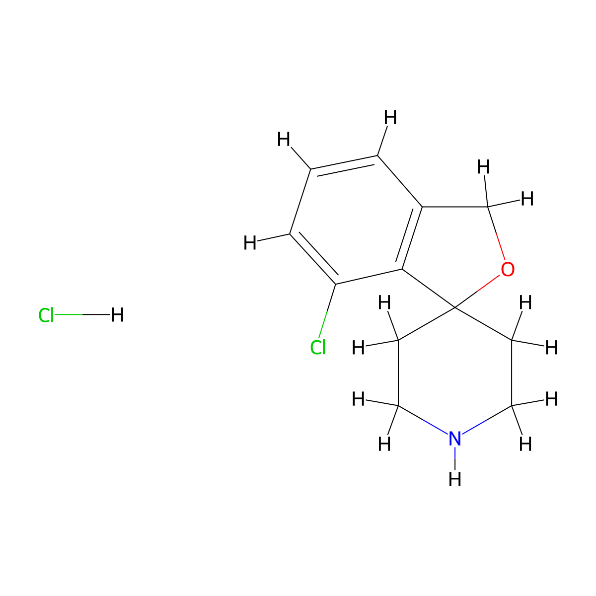 7-Chloro-3H-spiro[2-benzofuran-1,4'-piperidine]hydrochloride molecular structure, CAS 2251053-95-7