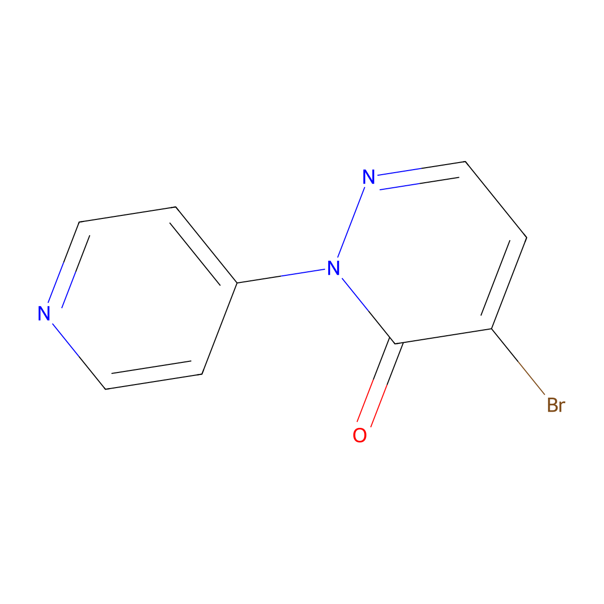 4-Bromo-2-(pyridin-4-yl)pyridazin-3(2H)-one molecular structure, CAS 2251053-99-1