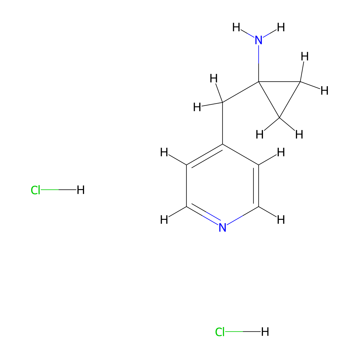 1-(Pyridin-4-ylmethyl)cyclopropanamine dihydrochloride molecular structure, CAS 2251054-08-5