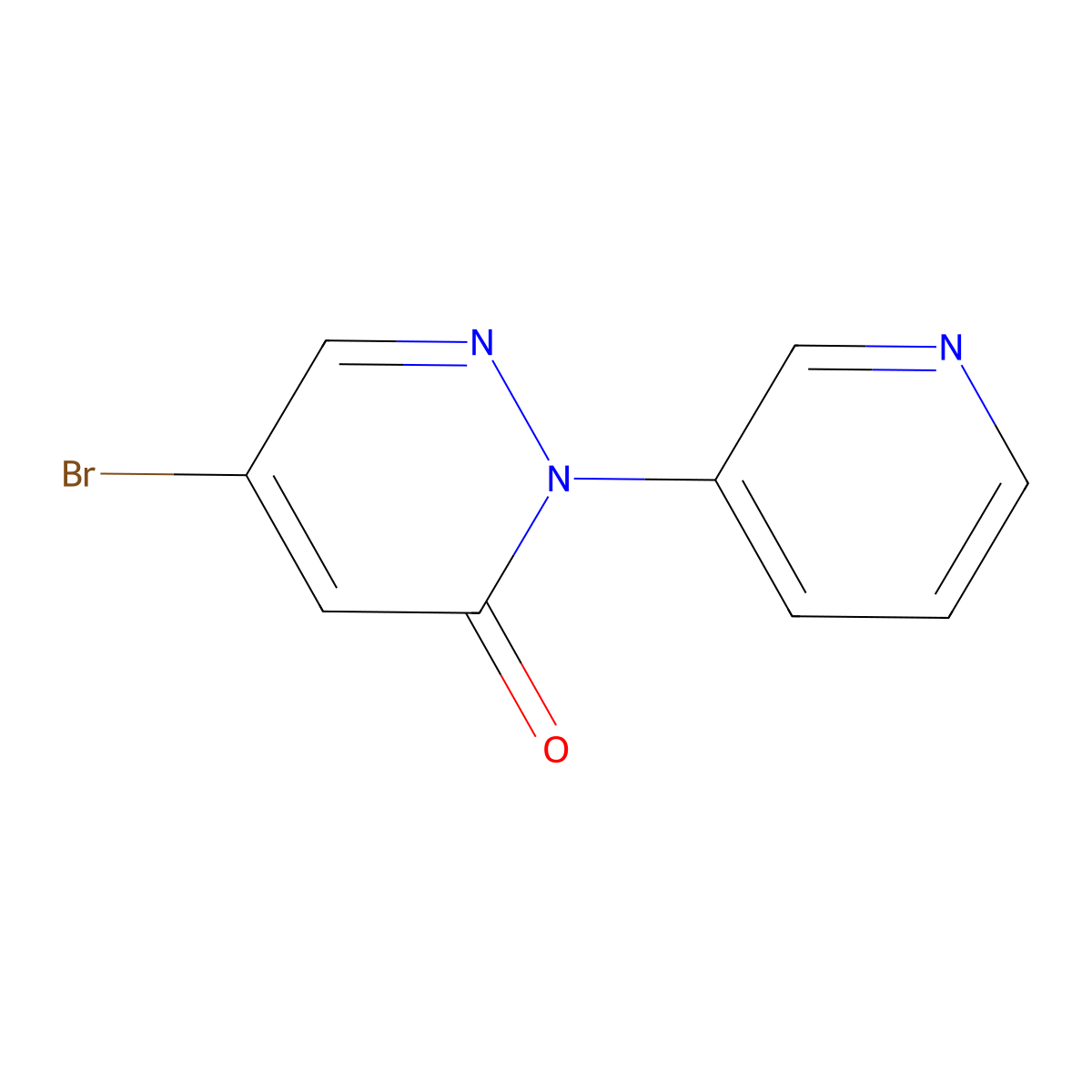 5-Bromo-2-(pyridin-3-yl)-2,3-dihydropyridazin-3-one molecular structure, CAS 2251054-12-1