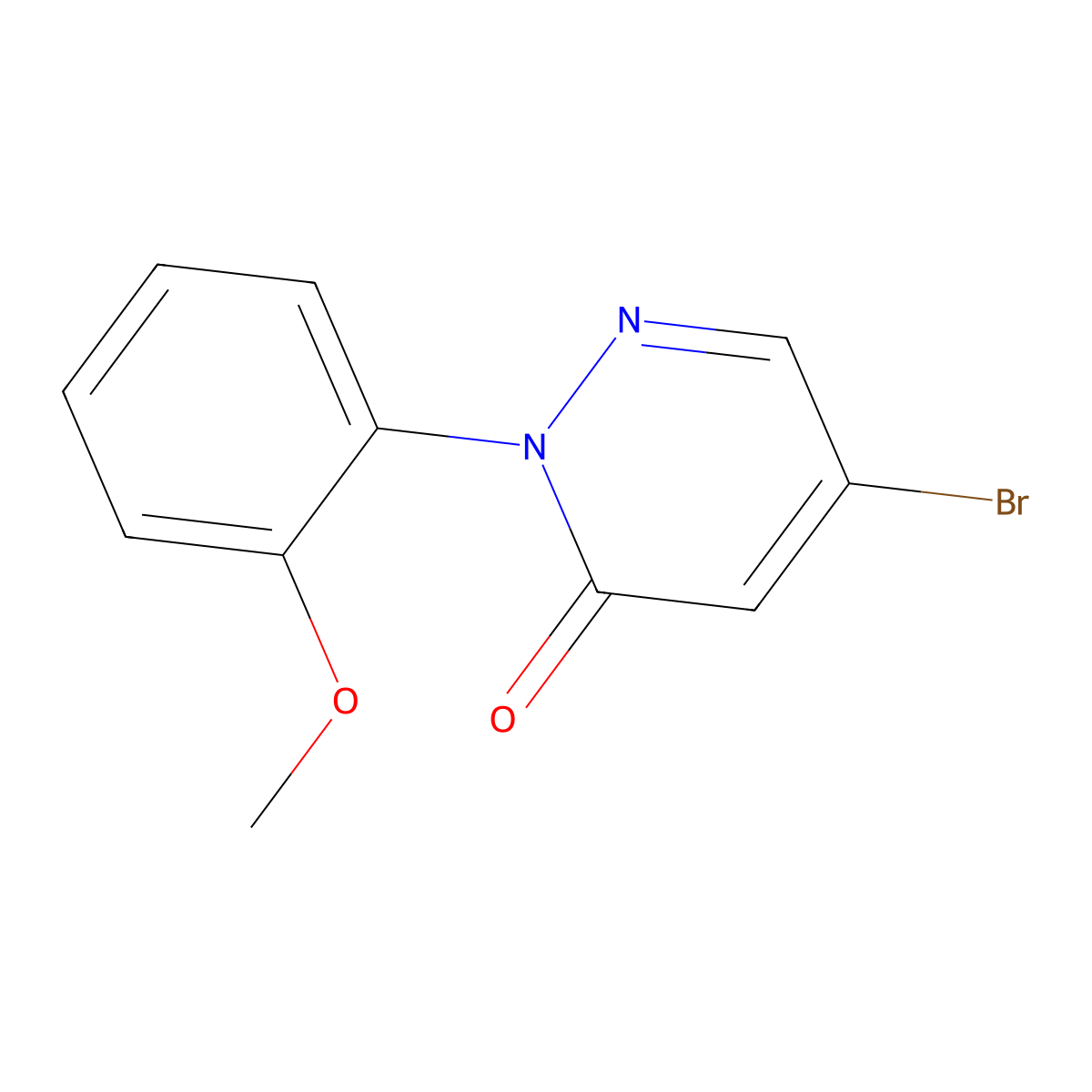 5-Bromo-2-(2-methoxyphenyl)pyridazin-3(2H)-one molecular structure, CAS 2251054-21-2