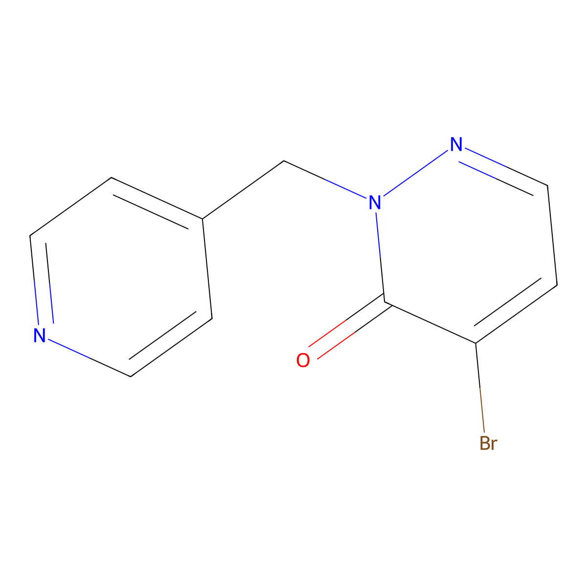 4-Bromo-2-(pyridin-4-ylmethyl)-2,3-dihydropyridazin-3-one molecular structure, CAS 2251054-36-9