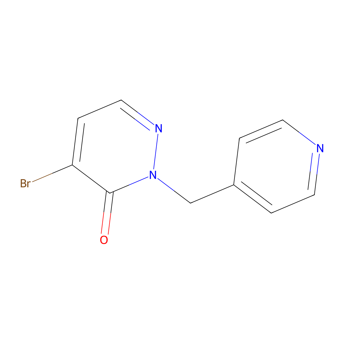 4-Bromo-2-(pyridin-4-ylmethyl)-2,3-dihydropyridazin-3-one molecular structure, CAS 2251054-36-9
