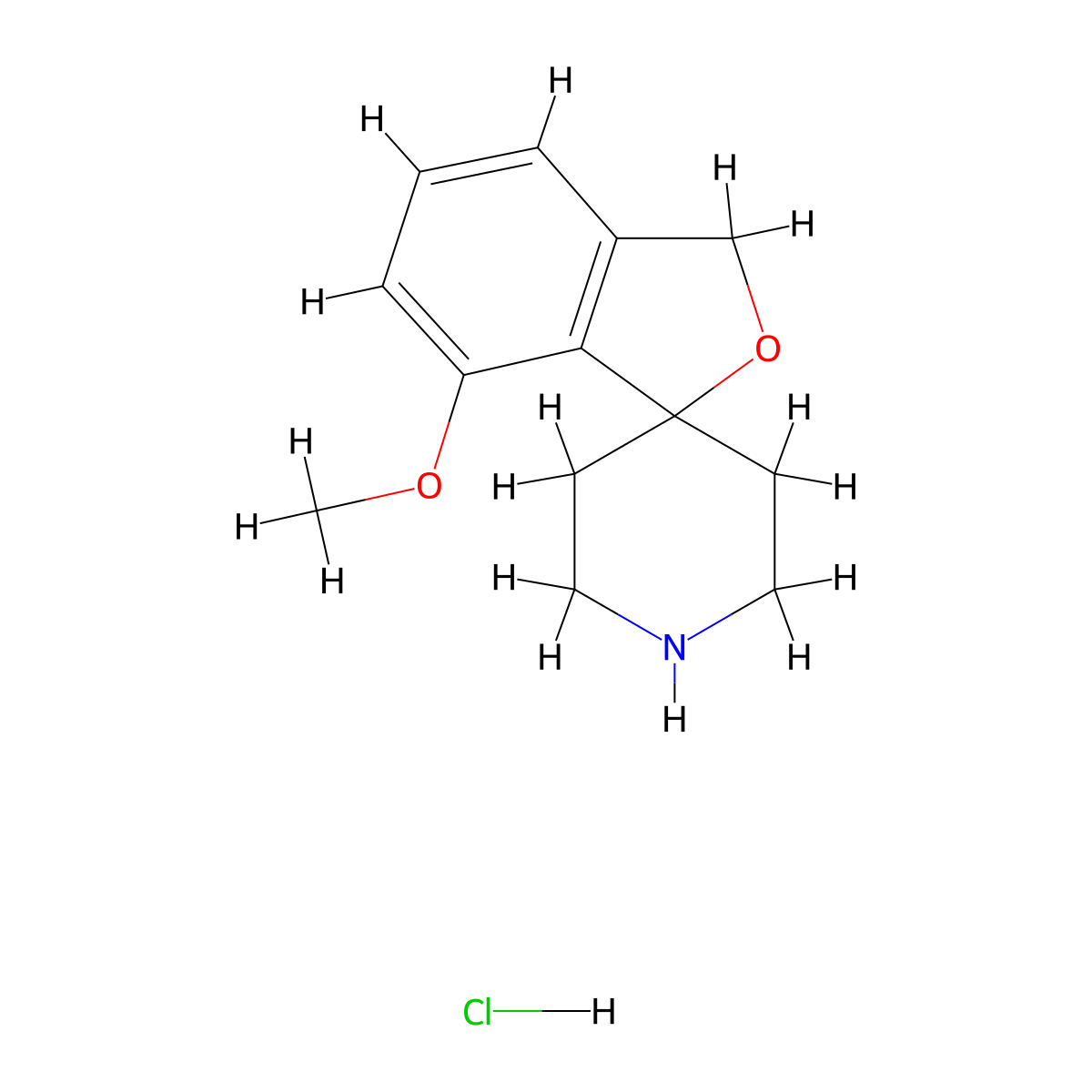 7-Methoxy-3H-spiro[2-benzofuran-1,4'-piperidine] hydrochloride molecular structure, CAS 2251054-43-8