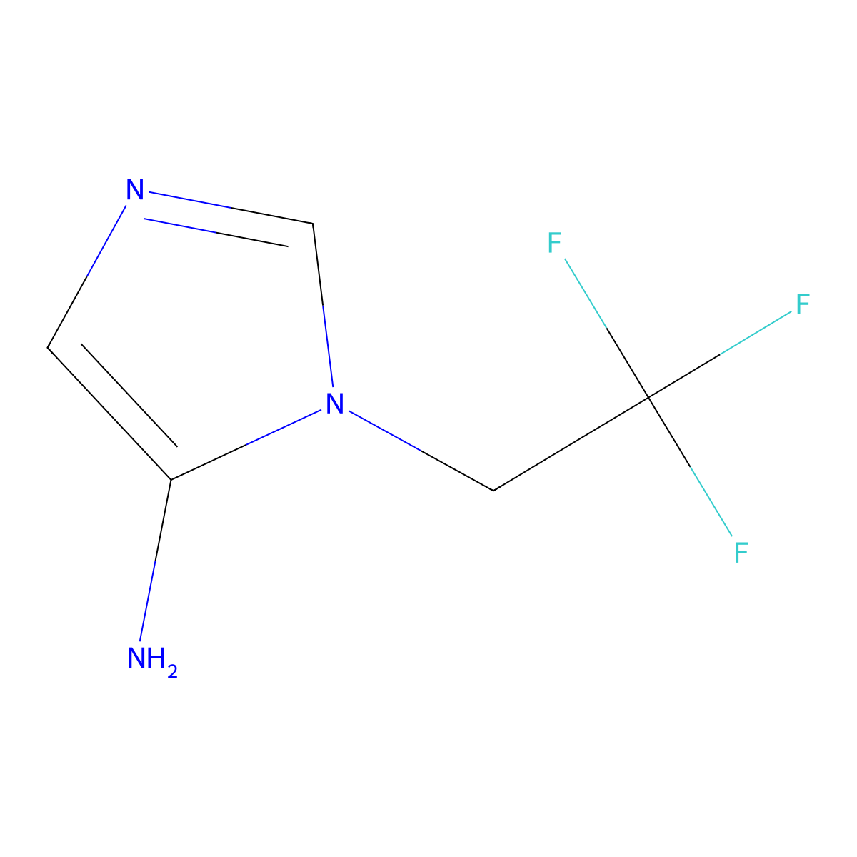 1-(2,2,2-Trifluoroethyl)-1H-imidazol-5-amine molecular structure, CAS 2251054-56-3