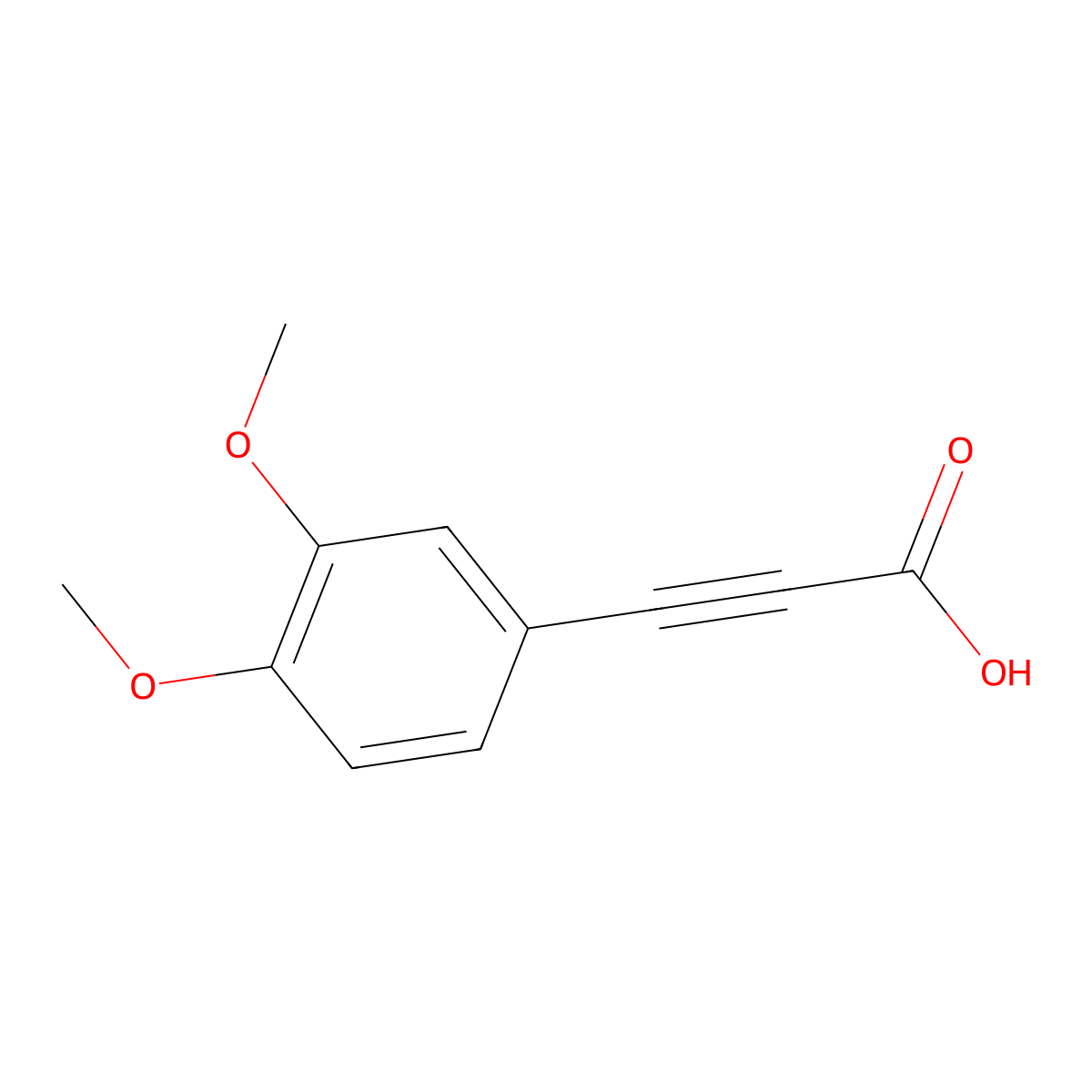 3-(3,4-Dimethoxy-phenyl)-propynoic acid molecular structure, CAS 22511-06-4