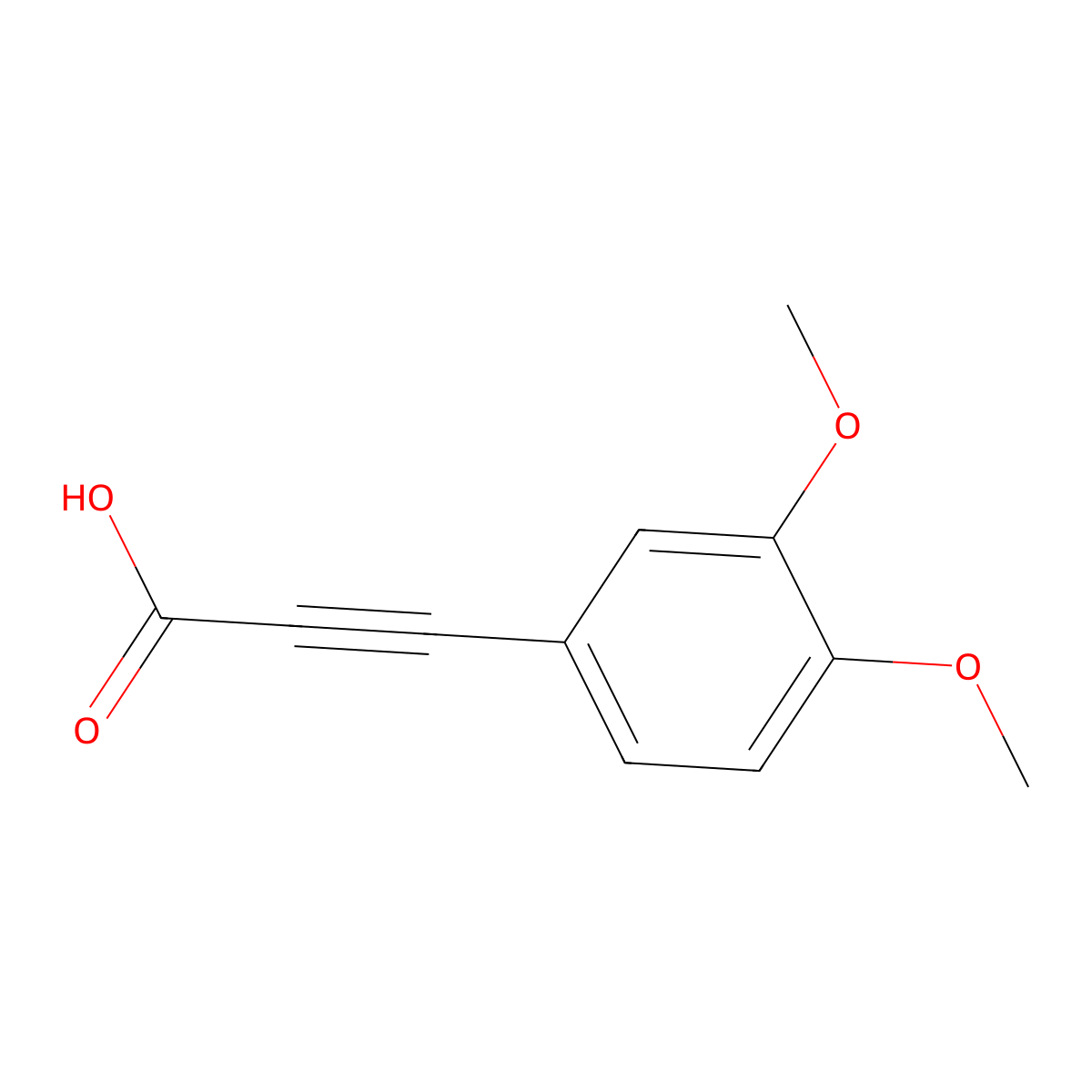 3-(3,4-Dimethoxy-phenyl)-propynoic acid molecular structure, CAS 22511-06-4
