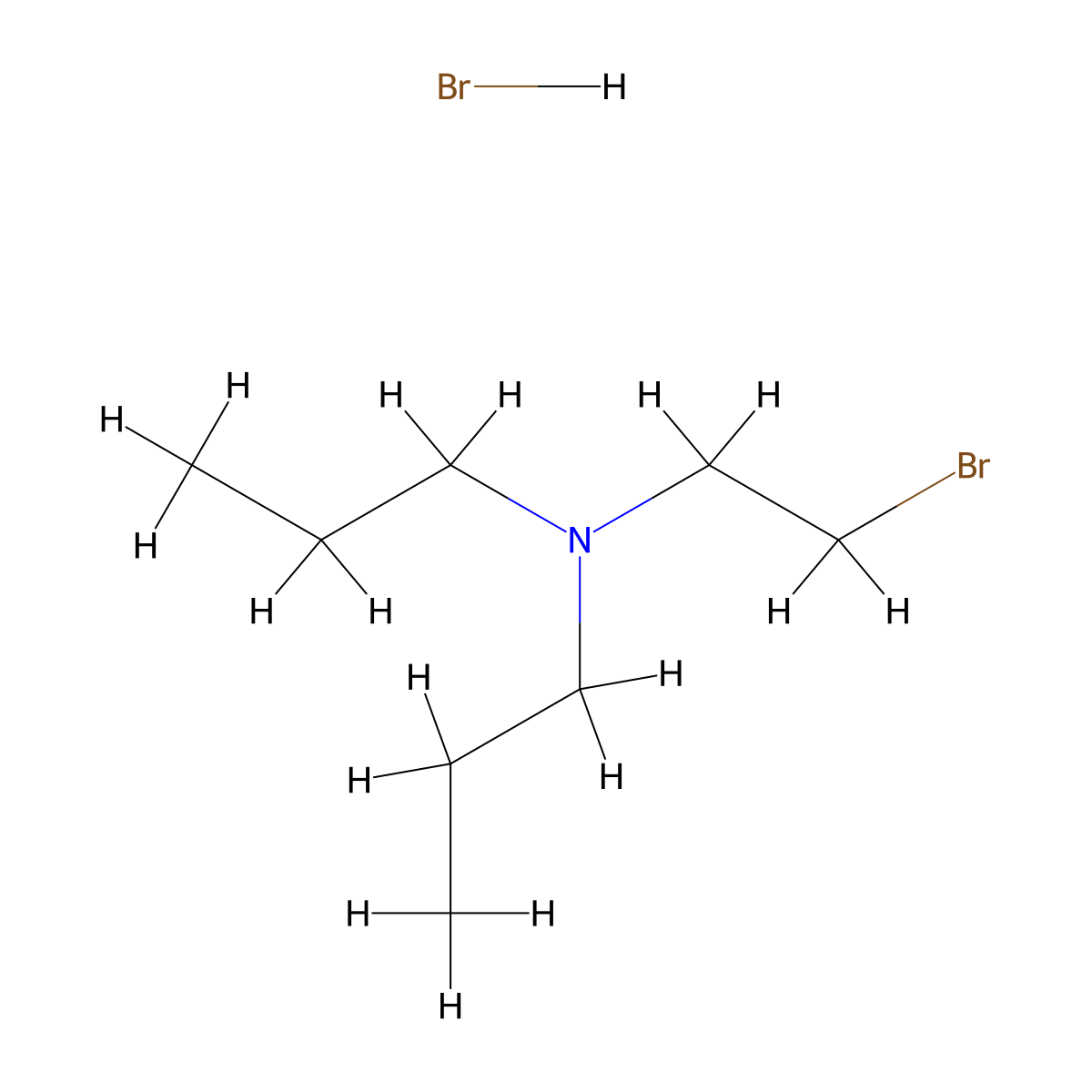 (2-Bromoethyl)dipropylamine hydrobromide molecular structure, CAS 22511-39-3