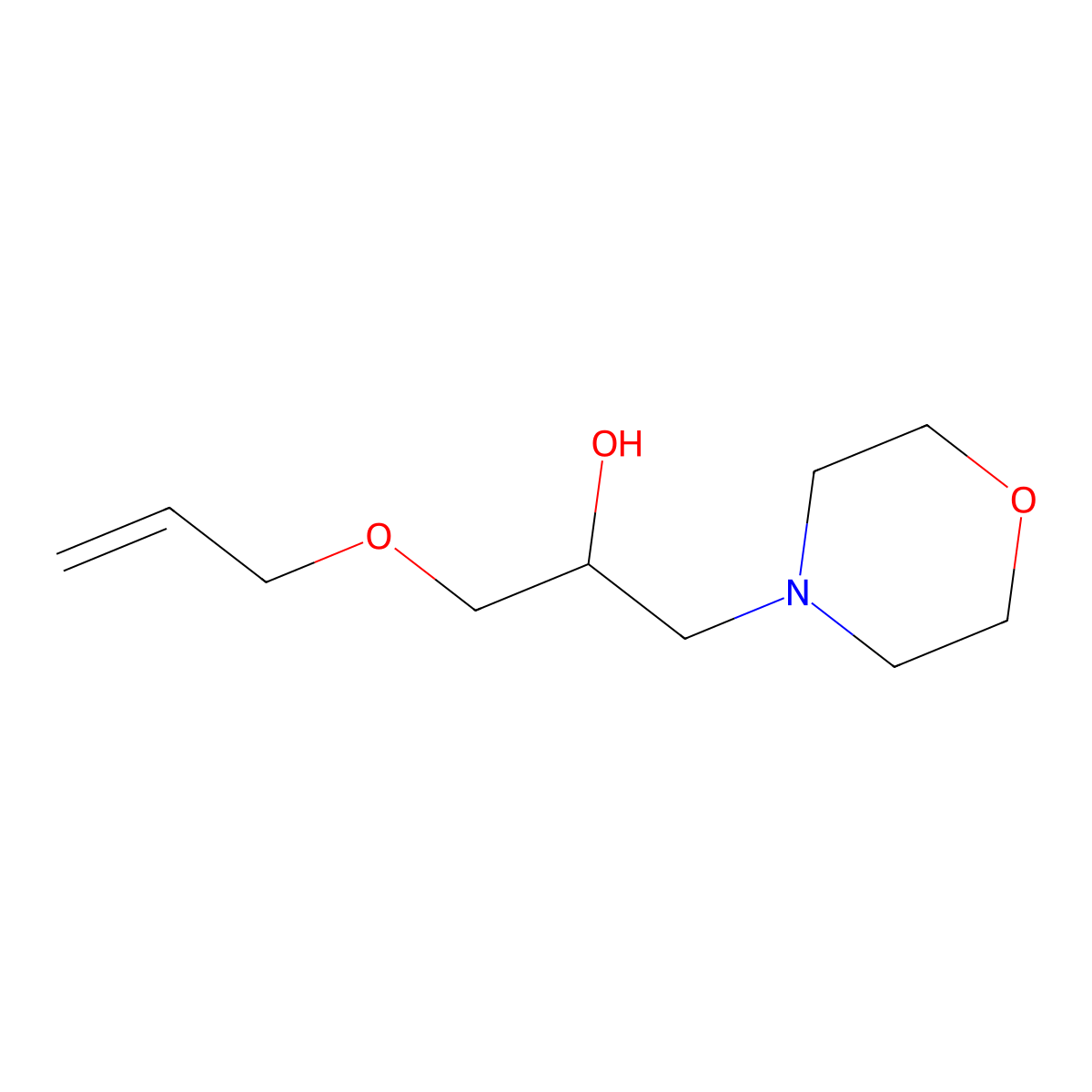1-(Allyloxy)-3-morpholinopropan-2-ol molecular structure, CAS 225117-04-4
