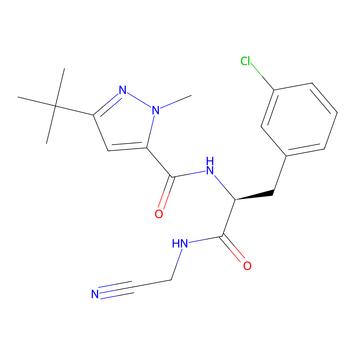 Cathepsin inhibitor 1 molecular structure, CAS 225120-65-0