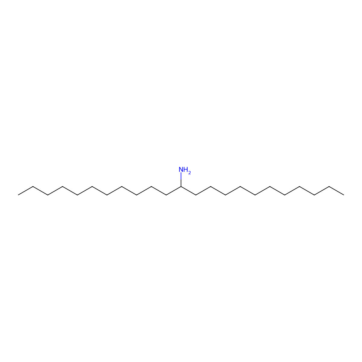 12-Tricosanamine molecular structure, CAS 22513-17-3