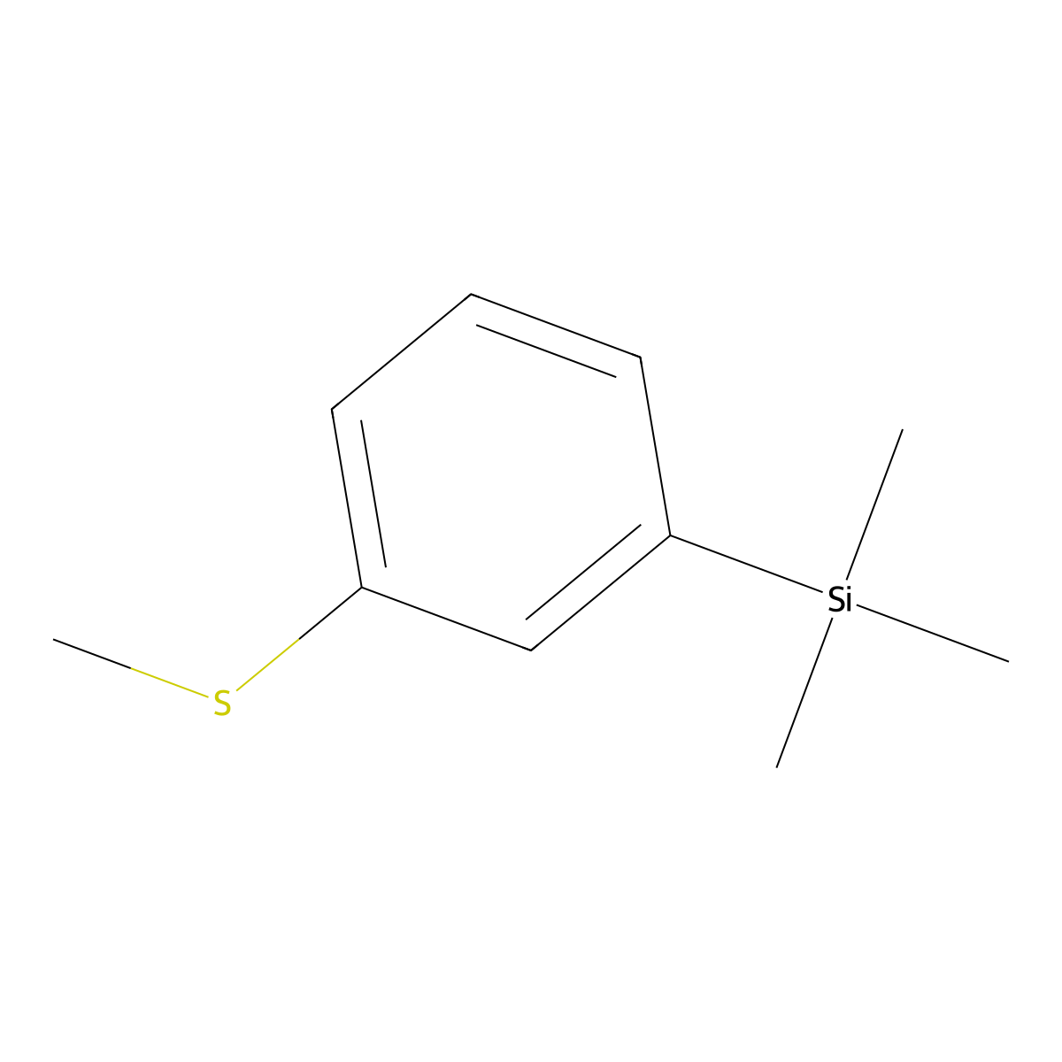 Trimethyl(3-(methylthio)phenyl)silane molecular structure, CAS 22515-28-2