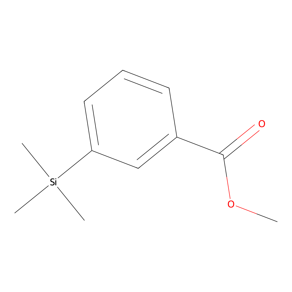 Methyl 3-(trimethylsilyl)benzoate molecular structure, CAS 22515-29-3