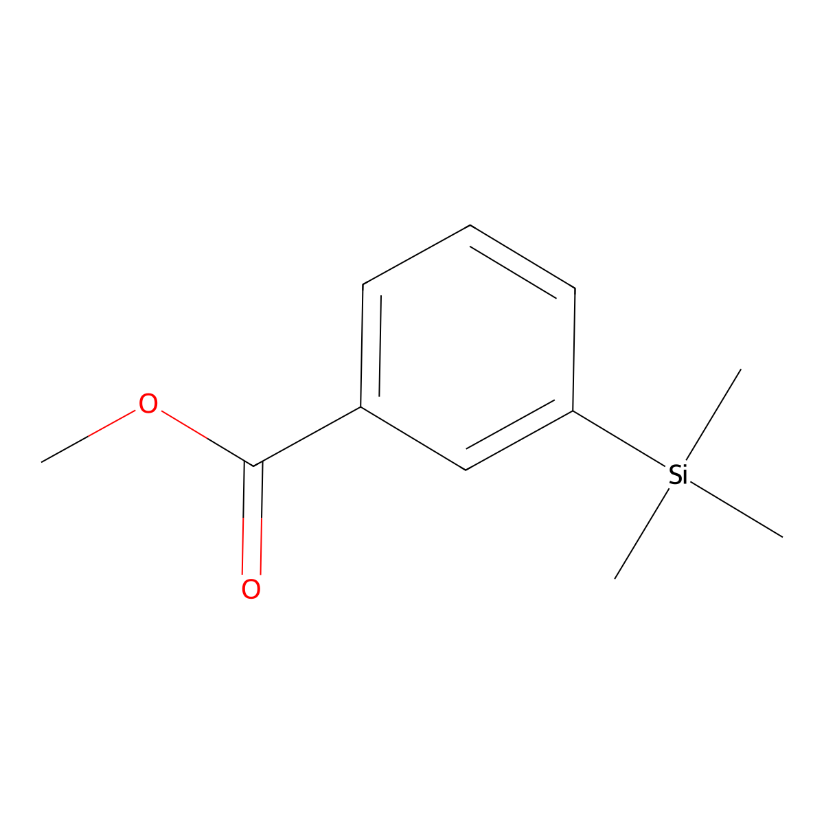 Methyl 3-(trimethylsilyl)benzoate molecular structure, CAS 22515-29-3