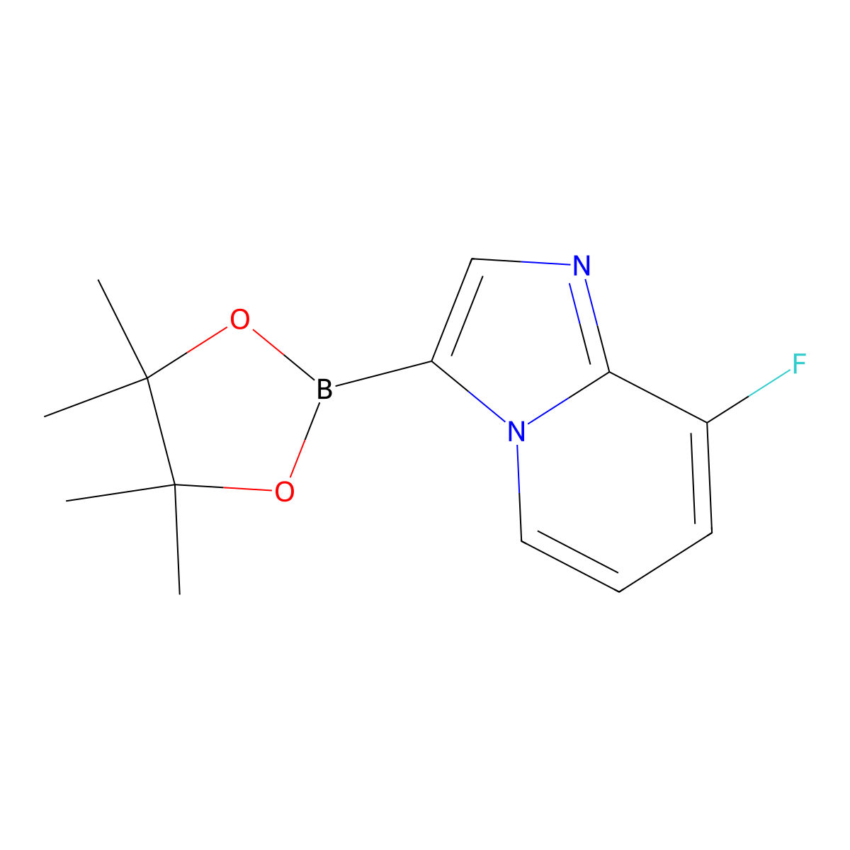 8-Fluoro-3-(4,4,5,5-tetramethyl-1,3,2-dioxaborolan-2-yl)imidazo[1,2-a]pyridine molecular structure, CAS 2251702-82-4