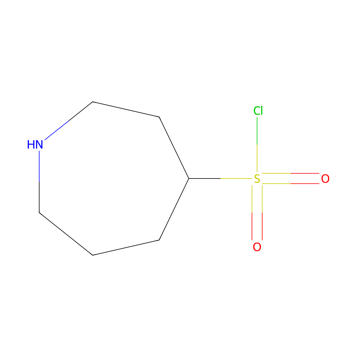 Azepane-4-sulfonyl chloride molecular structure, CAS 2251727-65-6
