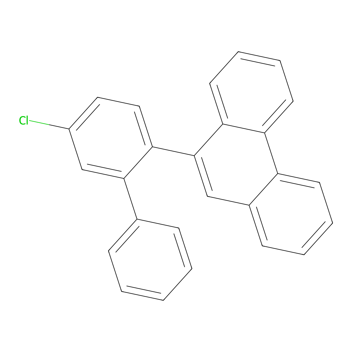 9-(5-Chloro[1,1'-biphenyl]-2-yl)phenanthrene molecular structure, CAS 2251733-12-5