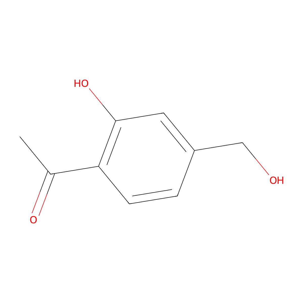 1-[2-Hydroxy-4-(hydroxymethyl)phenyl]ethanone molecular structure, CAS 22518-00-9