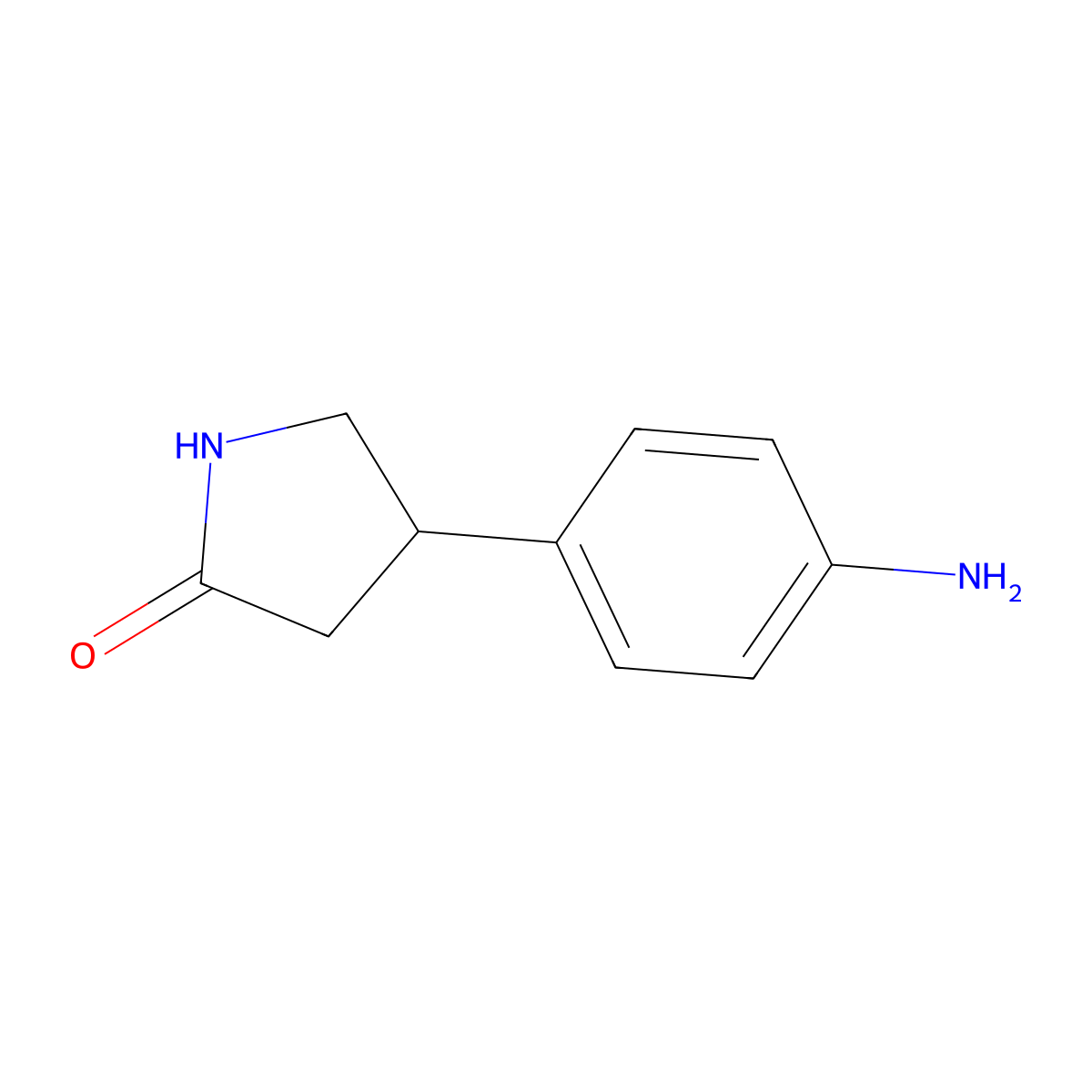4-(4-Aminophenyl)pyrrolidin-2-one molecular structure, CAS 22518-24-7