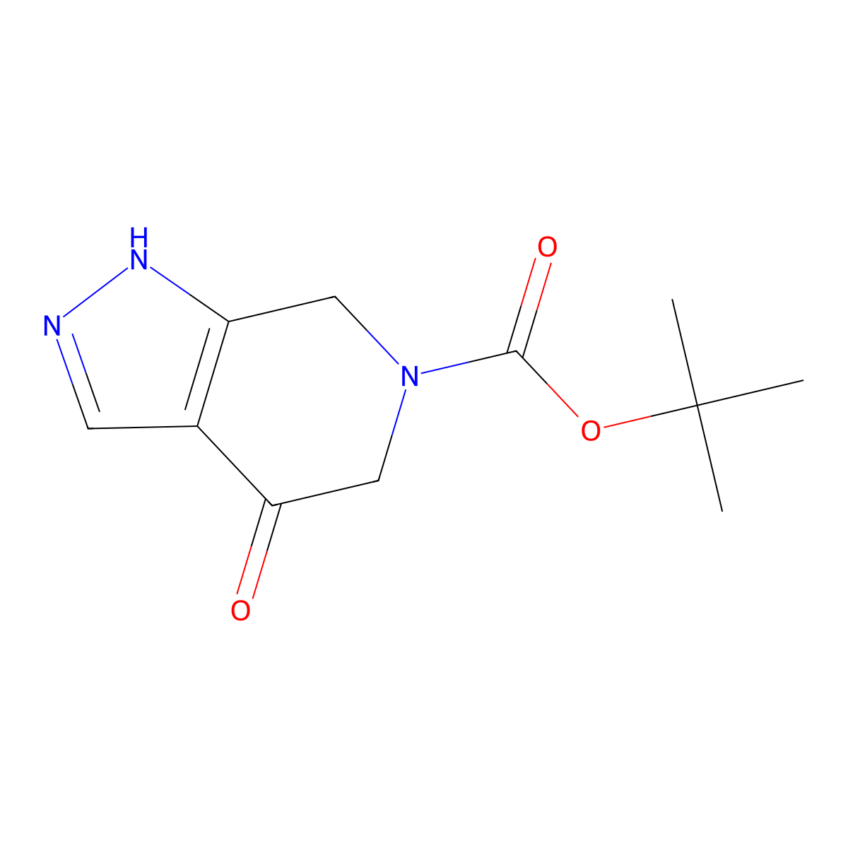 tert-butyl 4-oxo-1H,4H,5H,6H,7H-pyrazolo[3,4-c]pyridine-6-carboxylate molecular structure, CAS 2251813-03-1