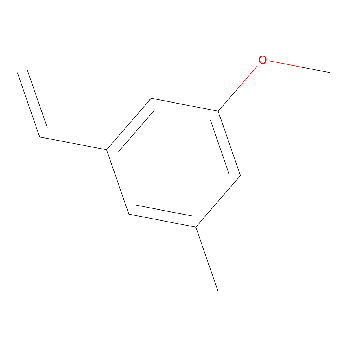 1-Methoxy-3-methyl-5-vinylbenzene molecular structure, CAS 2251853-31-1