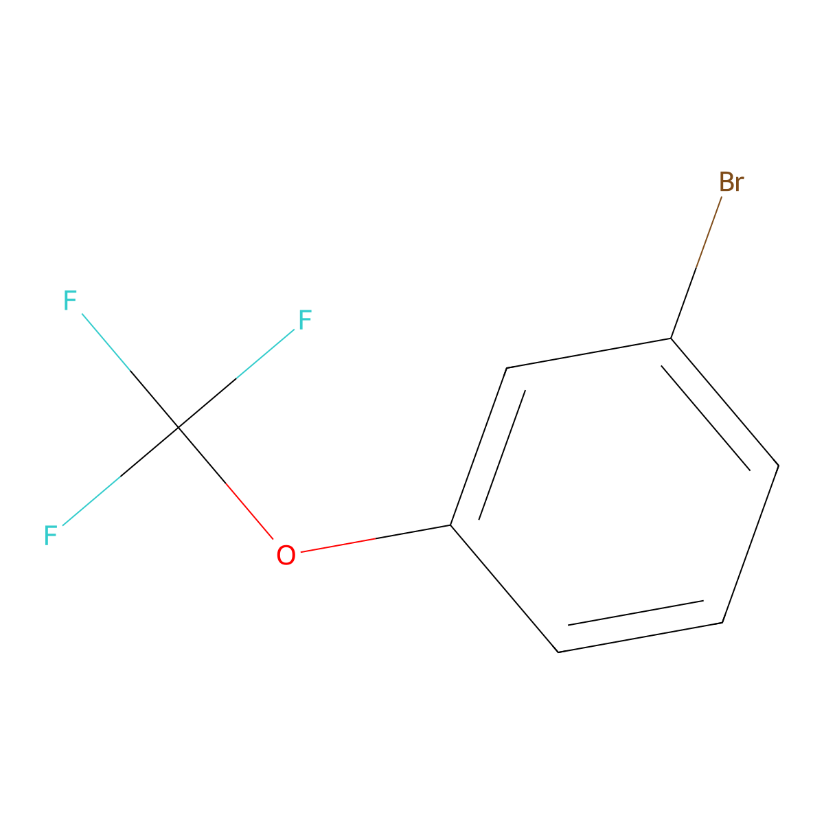 1-Bromo-3-(trifluoromethoxy)benzene molecular structure, CAS 2252-44-0