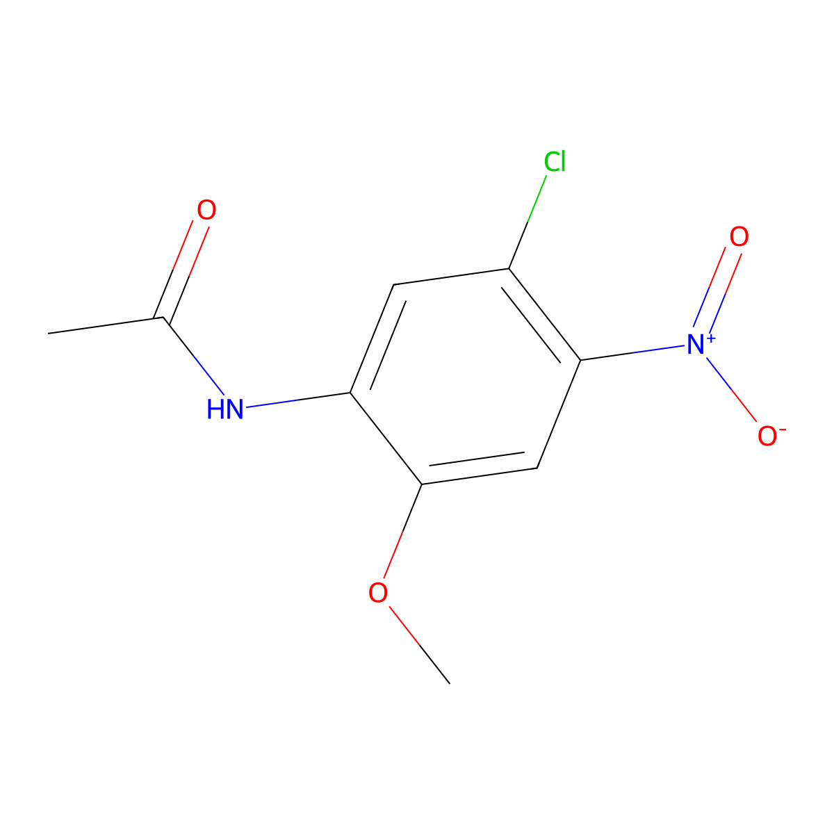 N1-(5-chloro-2-methoxy-4-nitrophenyl)acetamide molecular structure, CAS 22521-37-5