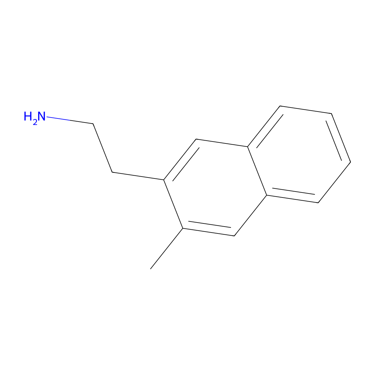 2-(3-Methylnaphthalen-2-yl)ethan-1-amine molecular structure, CAS 2252146-97-5