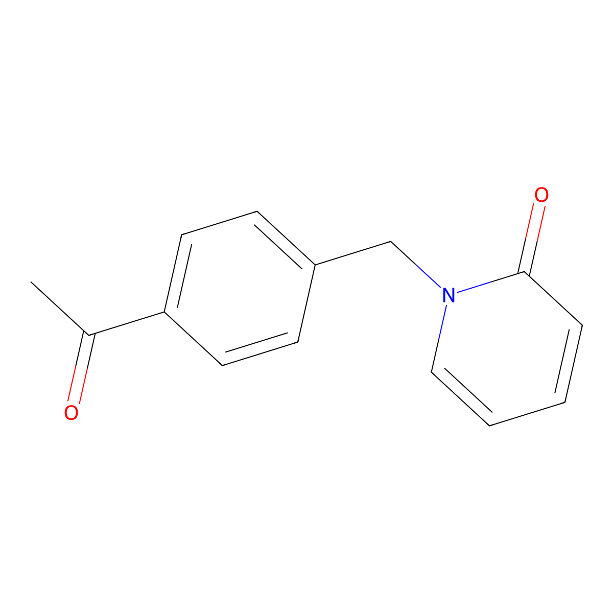 1-(4-acetylbenzyl)pyridin-2(1H)-one molecular structure, CAS 2252153-68-5