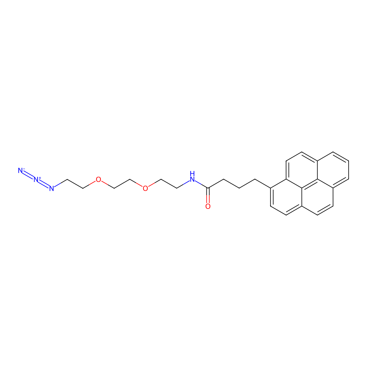Pyrene azide 3 molecular structure, CAS 2252168-06-0