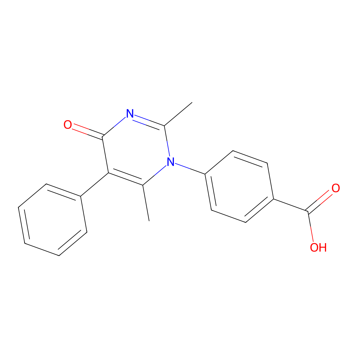 4-(2,6-dimethyl-4-oxo-5-phenylpyrimidin-1(4H)-yl)benzoic acid molecular structure, CAS 225222-11-7