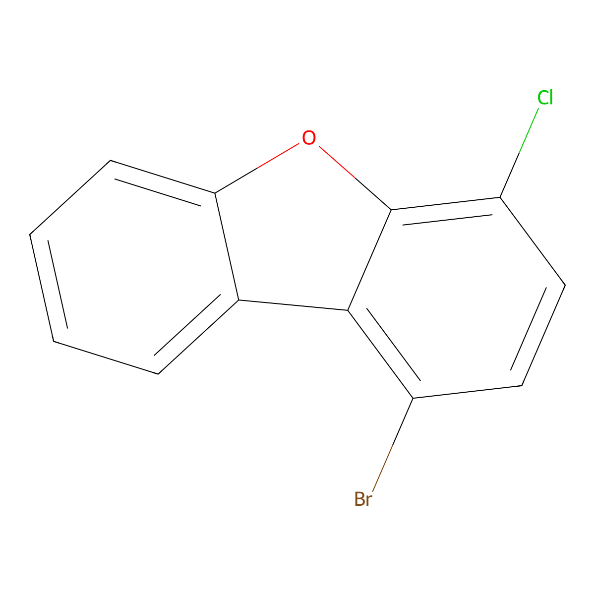 1-Bromo-4-chlorodibenzo[b,d]furan molecular structure, CAS 2252237-87-7