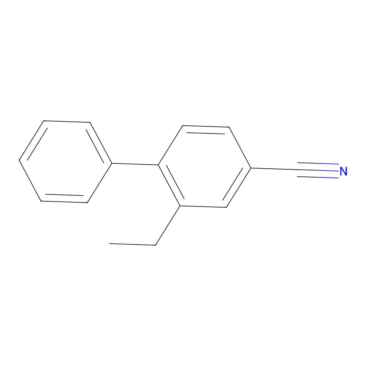 2-Ethyl-biphenyl-4-carbonitrile molecular structure, CAS 2252261-99-5