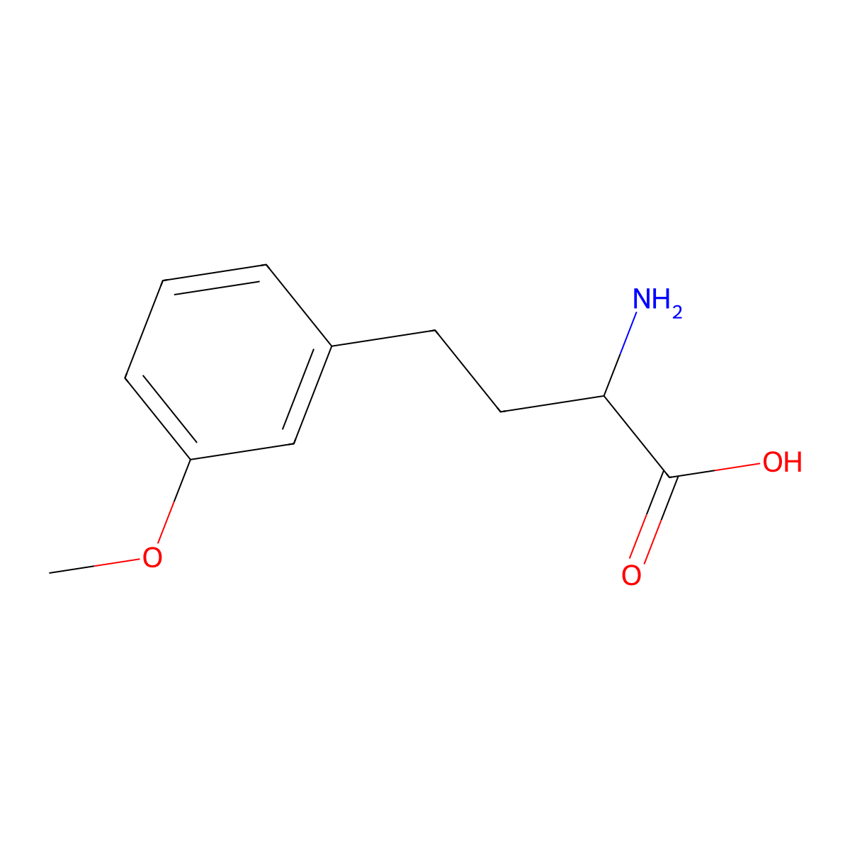 2-Amino-4-(3-methoxyphenyl)butanoic acid molecular structure, CAS 225233-76-1