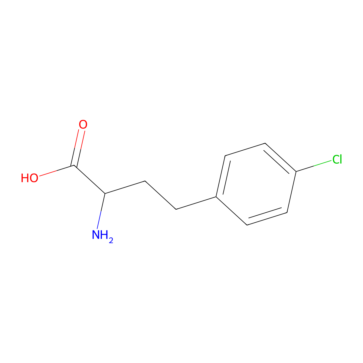 2-Amino-4-(4-chlorophenyl)butanoic acid molecular structure, CAS 225233-78-3