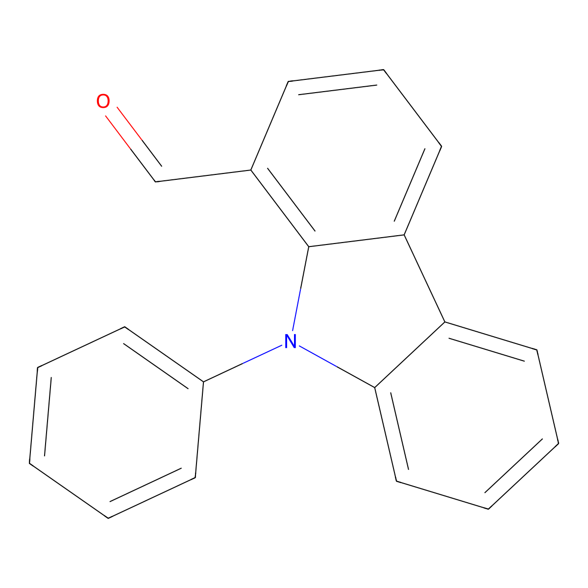 9-Phenyl-9H-carbazole-1-carbaldehyde molecular structure, CAS 2252356-09-3