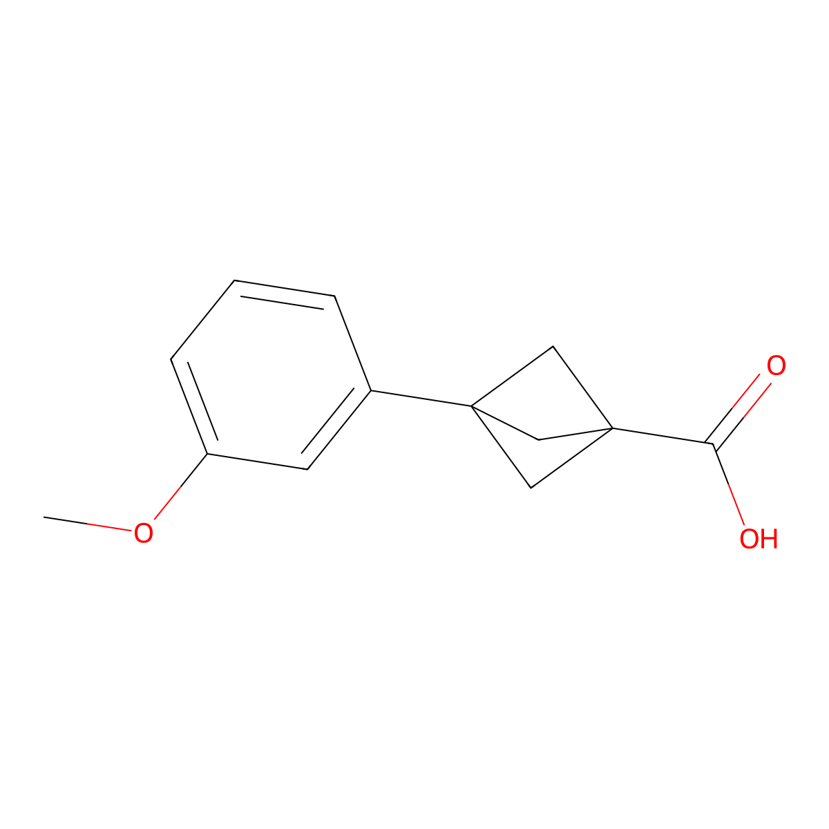 3-(3-Methoxyphenyl)bicyclo[1.1.1]pentane-1-carboxylic acid molecular structure, CAS 2252382-78-6