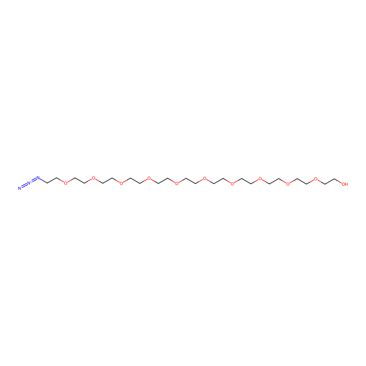 Azido-PEG11-Alcohol molecular structure, CAS 2252392-53-1