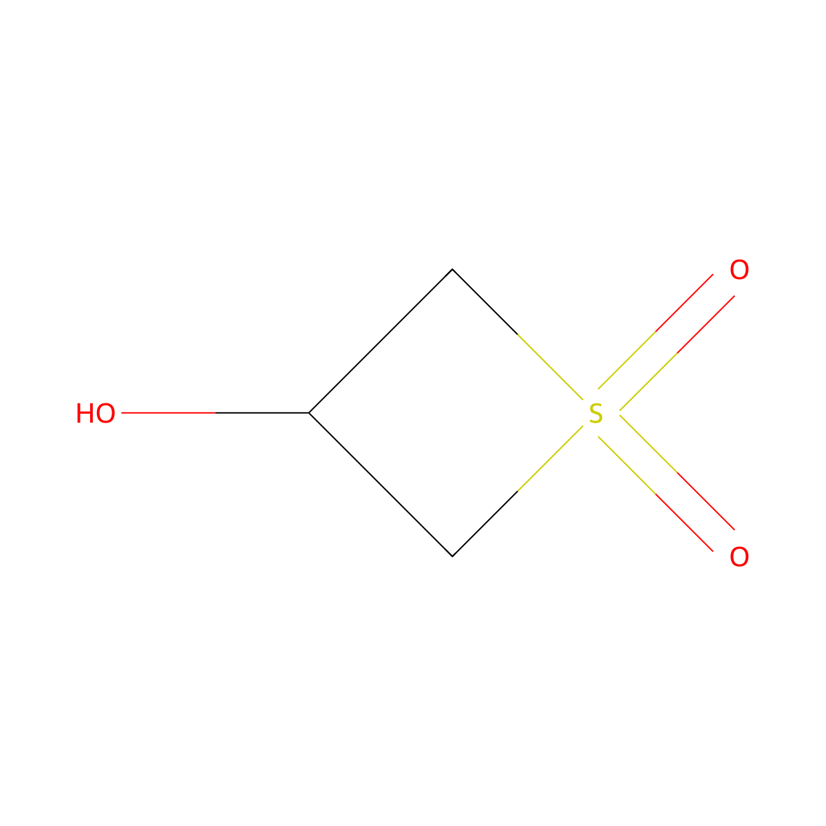 3-Hydroxythietane 1,1-dioxide molecular structure, CAS 22524-35-2