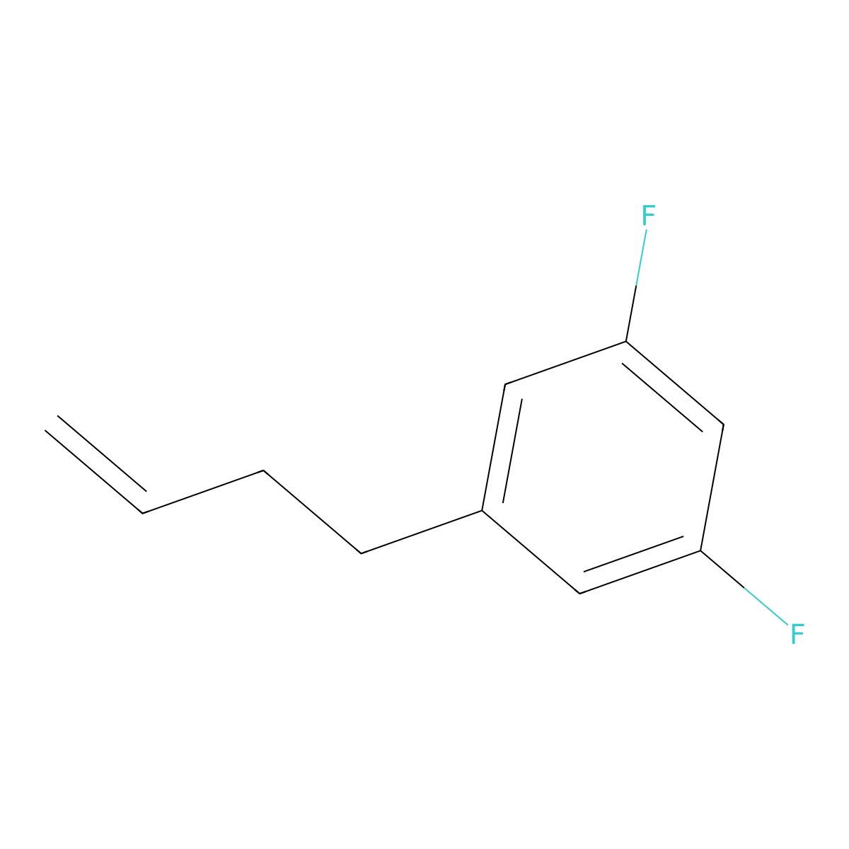 4-(3,5-Difluorophenyl)-1-butene molecular structure, CAS 225240-58-4