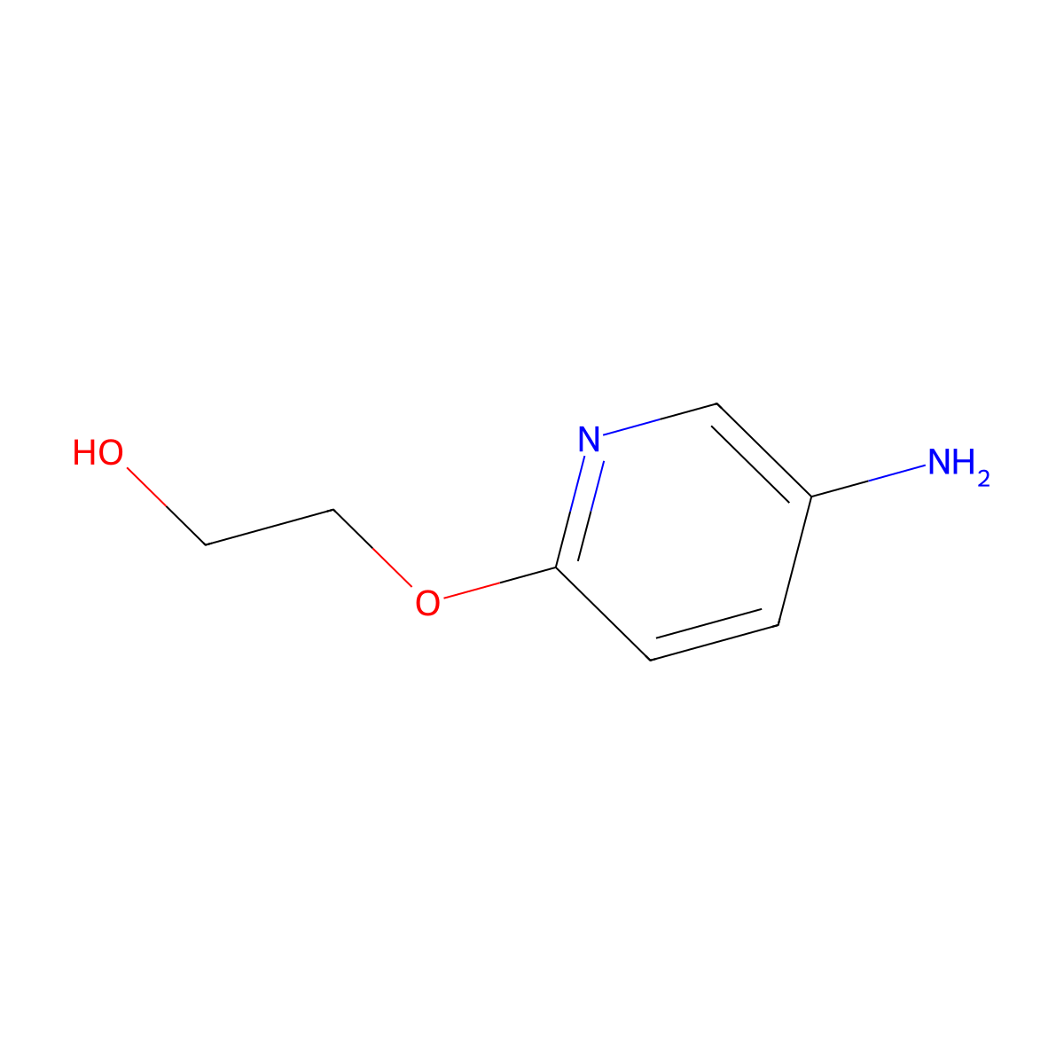 2-[(5-Aminopyridin-2-yl)oxy]ethan-1-ol molecular structure, CAS 225240-95-9