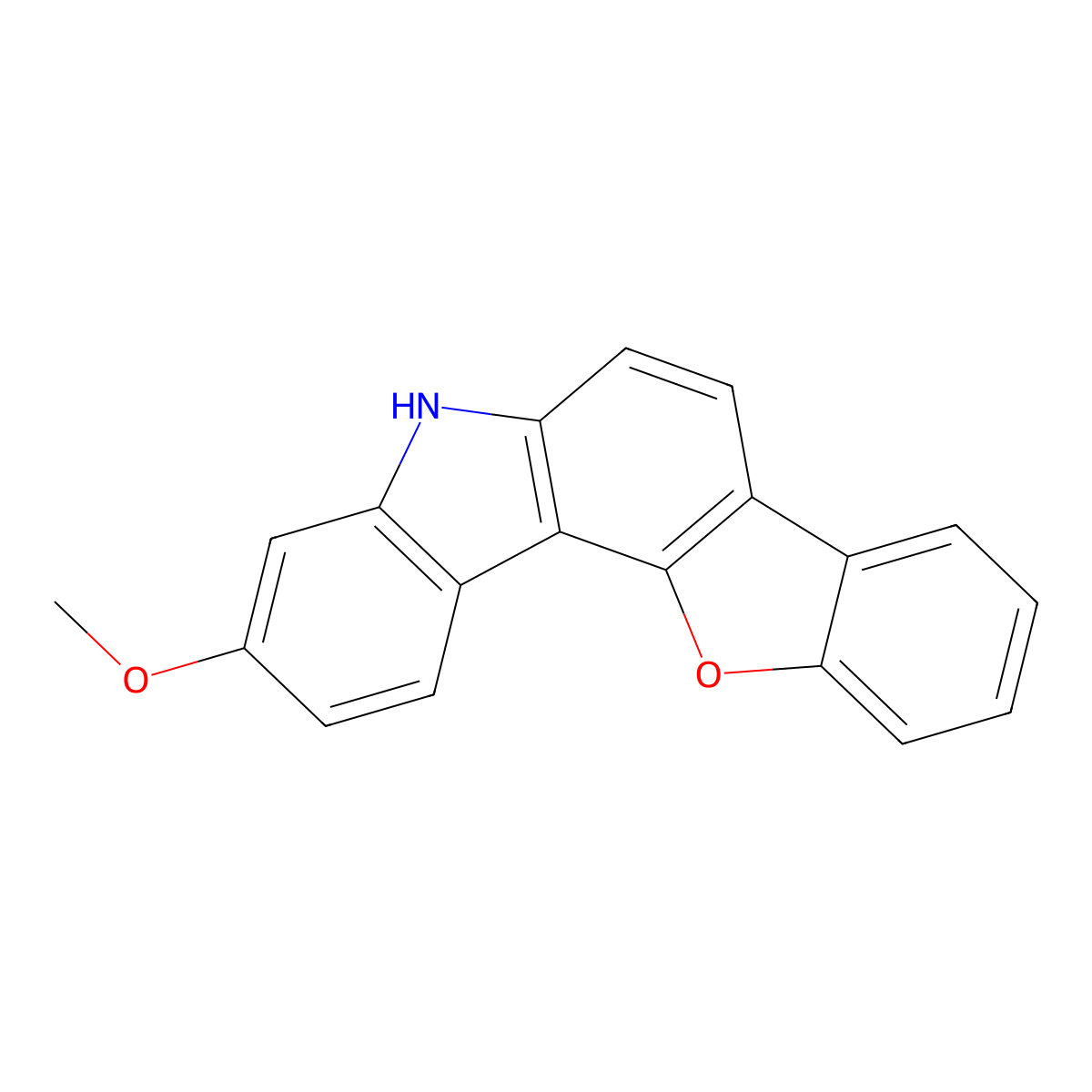 3-Methoxy-5H-benzofuro[3,2-c]carbazole molecular structure, CAS 2252452-67-6