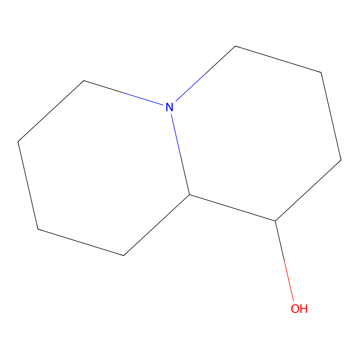 Octahydro-2H-quinolizin-1-ol molecular structure, CAS 22525-60-6