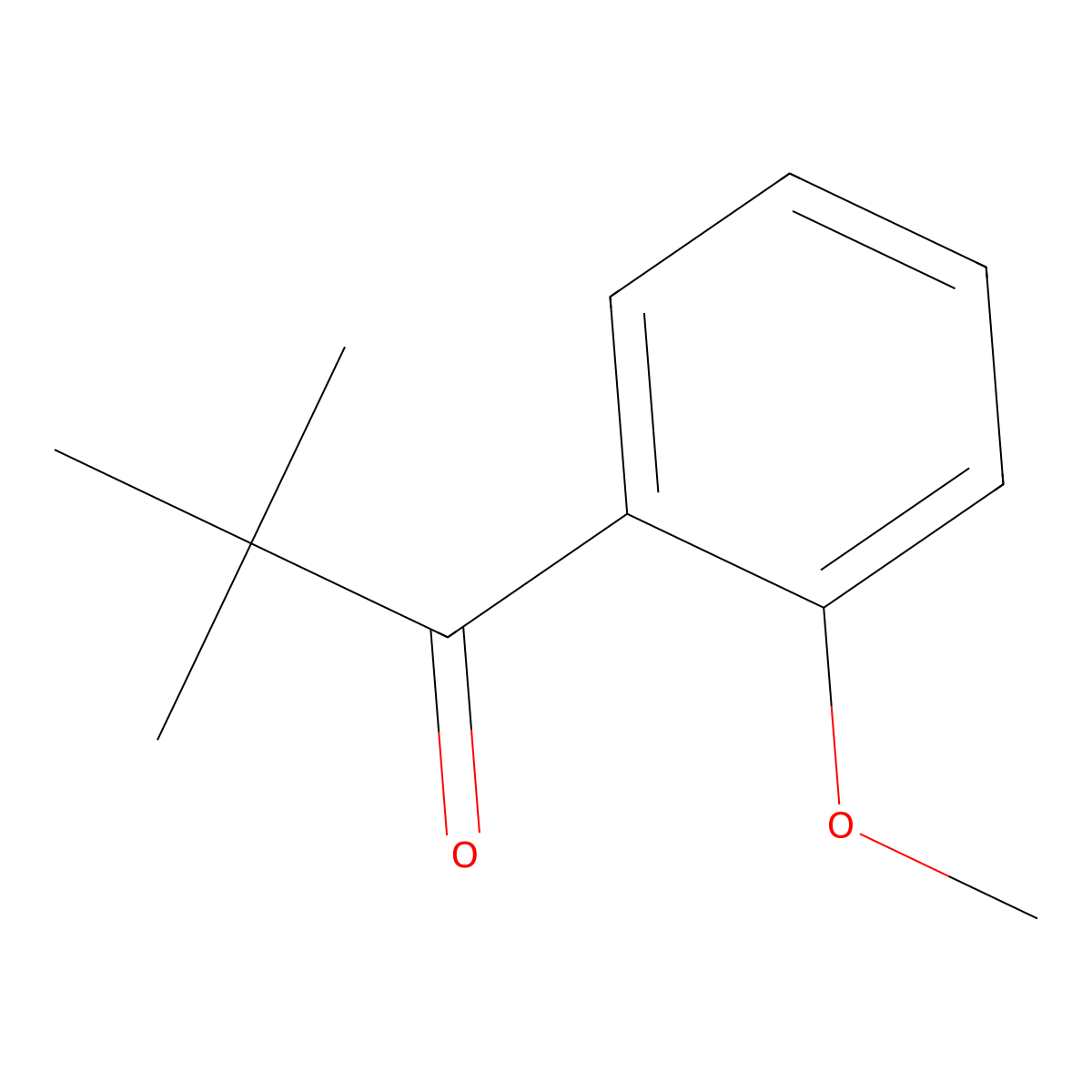 1-(2-Methoxyphenyl)-2,2-dimethylpropan-1-one molecular structure, CAS 22526-24-5