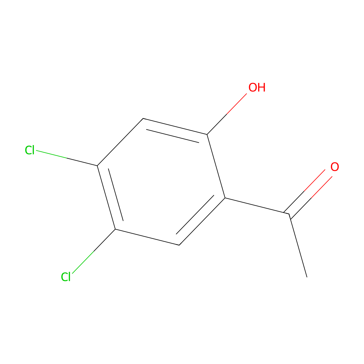 1-(4,5-Dichloro-2-hydroxyphenyl)ethan-1-one molecular structure, CAS 22526-30-3