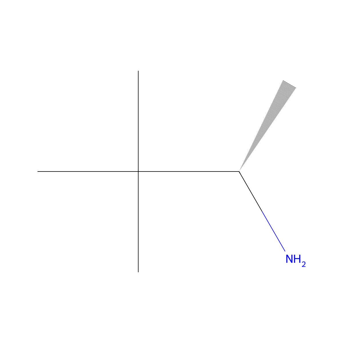 (2S)-3,3-dimethylbutan-2-amine molecular structure, CAS 22526-47-2