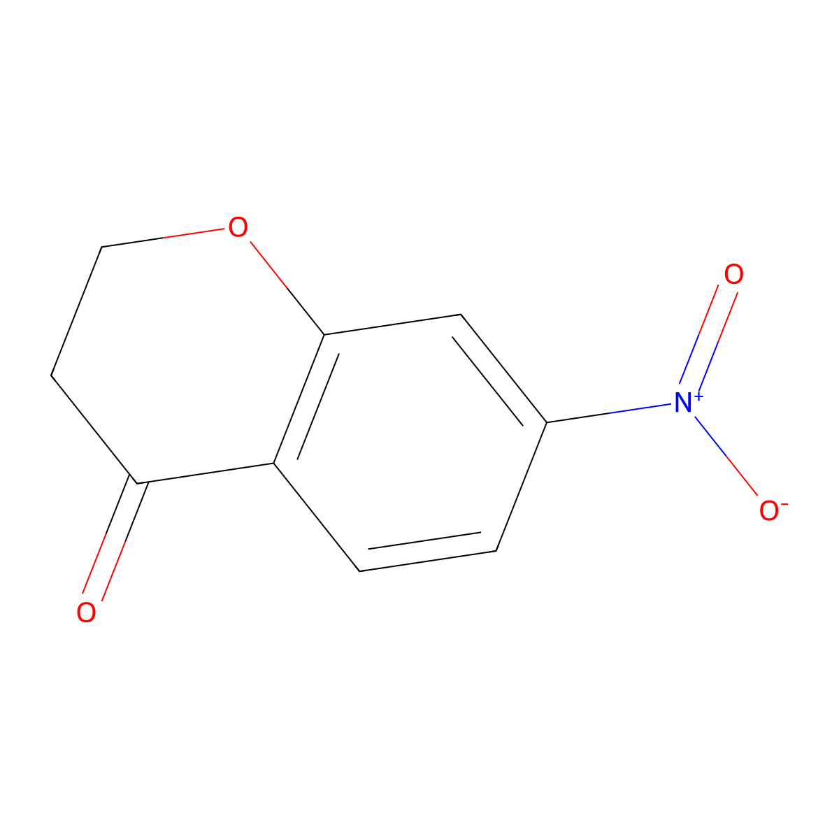 7-Nitrochroman-4-one molecular structure, CAS 22528-79-6