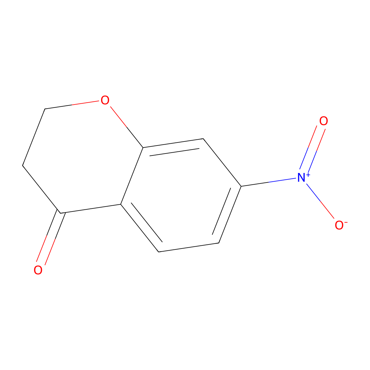7-Nitrochroman-4-one molecular structure, CAS 22528-79-6